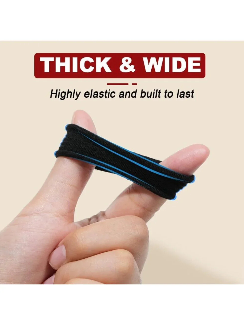 150PCS No Damage Black Hair Ties, Soft Cotton Ponytail Holders for Women
